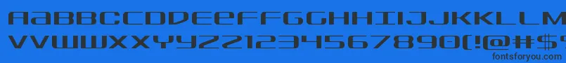 Fonte Sdflight – fontes pretas em um fundo azul