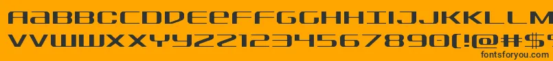 Sdflight Font – Black Fonts on Orange Background