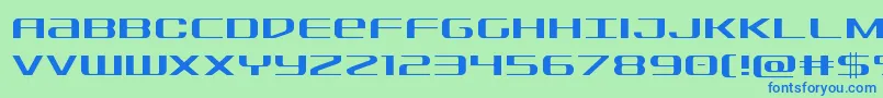 Sdflight Font – Blue Fonts on Green Background