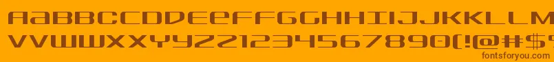 Sdflight Font – Brown Fonts on Orange Background