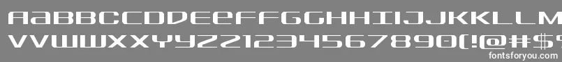 フォントSdflight – 灰色の背景に白い文字