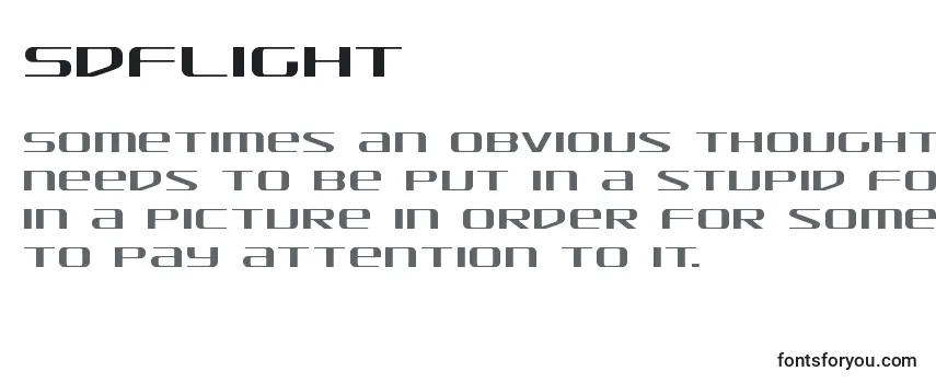 Sdflight Font