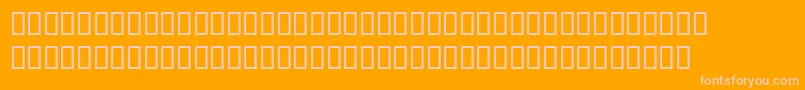 Fonte WbxScrawl – fontes rosa em um fundo laranja