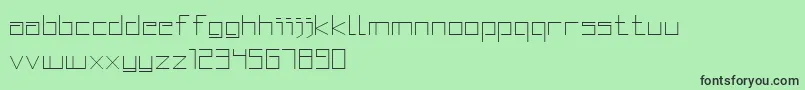 SquaredDisplay Font – Black Fonts on Green Background