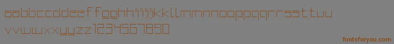 SquaredDisplay Font – Brown Fonts on Gray Background