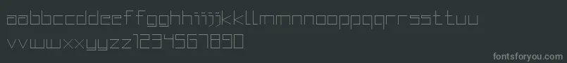 fuente SquaredDisplay – Fuentes Grises Sobre Fondo Negro