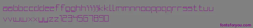 Шрифт SquaredDisplay – фиолетовые шрифты на сером фоне