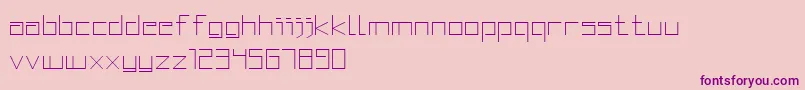 SquaredDisplay Font – Purple Fonts on Pink Background