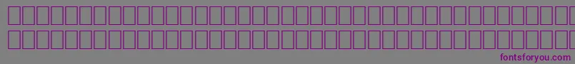 フォントWpco08n – 紫色のフォント、灰色の背景