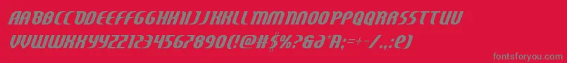 Centauruscond Font – Gray Fonts on Red Background