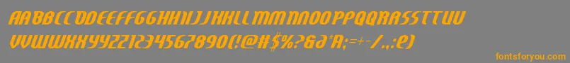 Centauruscond Font – Orange Fonts on Gray Background