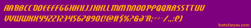 Centauruscond Font – Orange Fonts on Purple Background