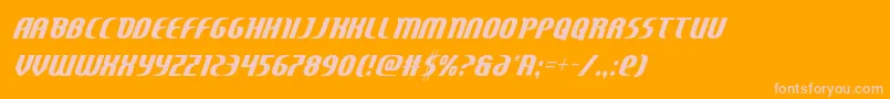 Centauruscond Font – Pink Fonts on Orange Background
