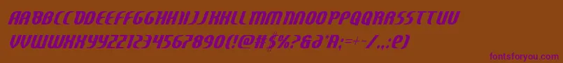 Centauruscond Font – Purple Fonts on Brown Background