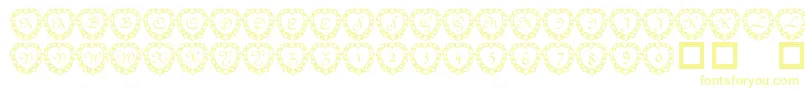 101 Heart Framed Font – Yellow Fonts
