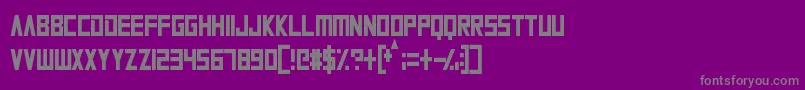 AlienPlanet Font – Gray Fonts on Purple Background