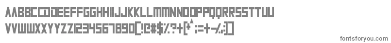 AlienPlanet-fontti – harmaat kirjasimet valkoisella taustalla