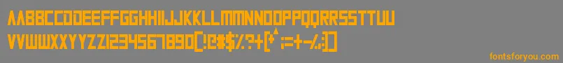 AlienPlanet Font – Orange Fonts on Gray Background