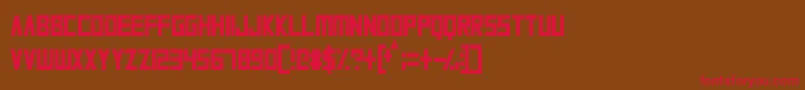 AlienPlanet Font – Red Fonts on Brown Background