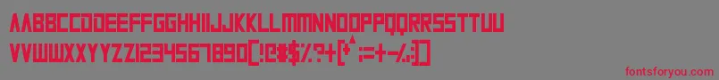 AlienPlanet Font – Red Fonts on Gray Background