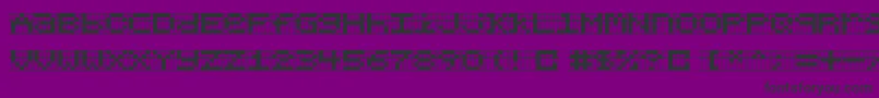 フォントChlorenf – 紫の背景に黒い文字