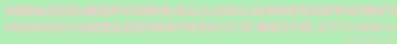 Chlorenf Font – Pink Fonts on Green Background