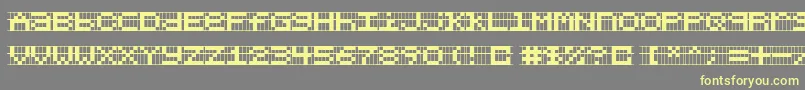 Шрифт Chlorenf – жёлтые шрифты на сером фоне