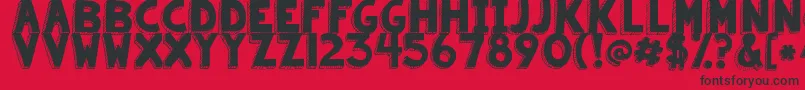Kgsummersunshineblackout Font – Black Fonts on Red Background