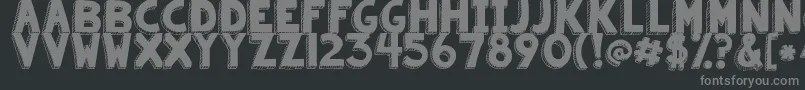 Kgsummersunshineblackout Font – Gray Fonts on Black Background