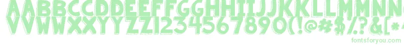 Kgsummersunshineblackout Font – Green Fonts on White Background