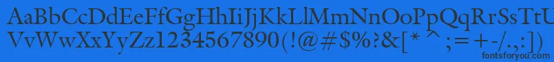 Tt0067m Font – Black Fonts on Blue Background