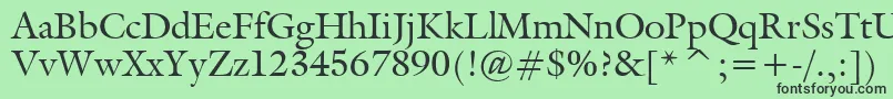 Tt0067m Font – Black Fonts on Green Background