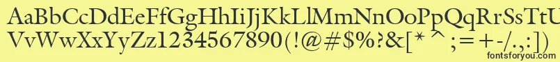 Tt0067m Font – Black Fonts on Yellow Background