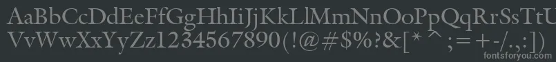 Tt0067m Font – Gray Fonts on Black Background