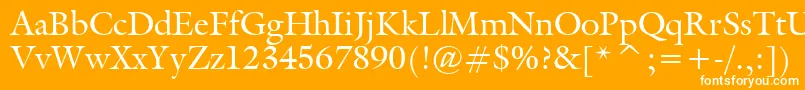 Tt0067m Font – White Fonts on Orange Background