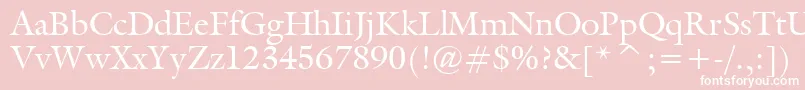 Tt0067m Font – White Fonts on Pink Background