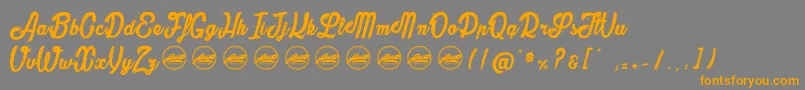 Police TheBullyPersonaluseonly – polices orange sur fond gris