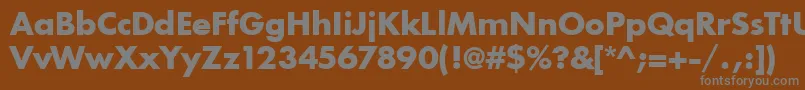 IntrepidBold Font – Gray Fonts on Brown Background