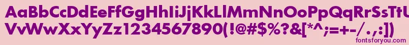 IntrepidBold Font – Purple Fonts on Pink Background