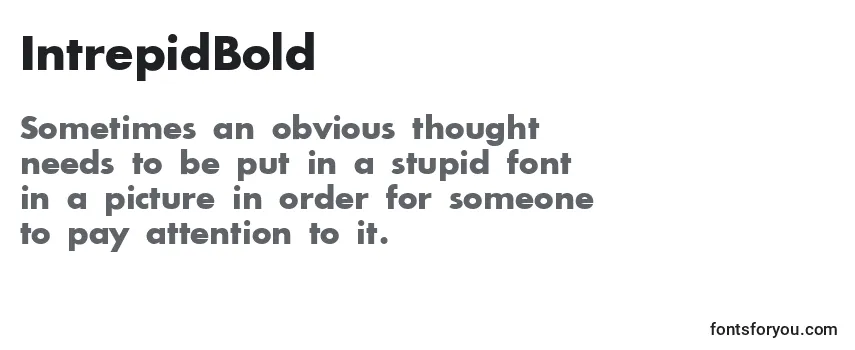 Review of the IntrepidBold Font