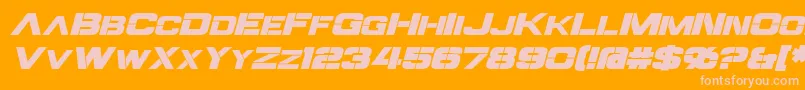 Шрифт SteinerItalic – розовые шрифты на оранжевом фоне