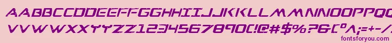 fuente WarEagleItalic – Fuentes Moradas Sobre Fondo Rosa