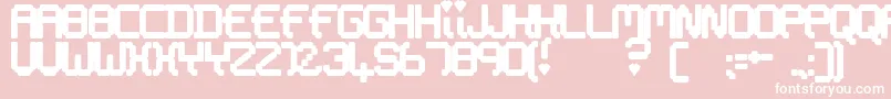 ElectricDreams Font – White Fonts on Pink Background