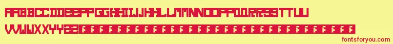 SerifNeu Font – Red Fonts on Yellow Background