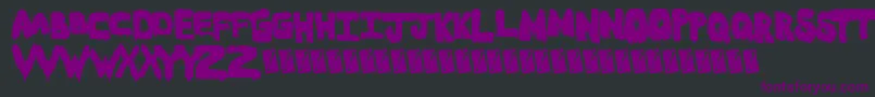 Fonte Meltasstic – fontes roxas em um fundo preto