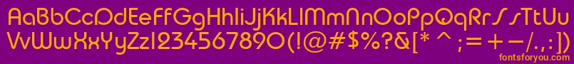 TaurusNormal Font – Orange Fonts on Purple Background