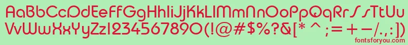 TaurusNormal Font – Red Fonts on Green Background