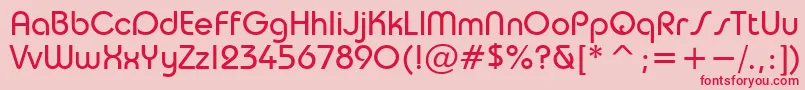 TaurusNormal Font – Red Fonts on Pink Background