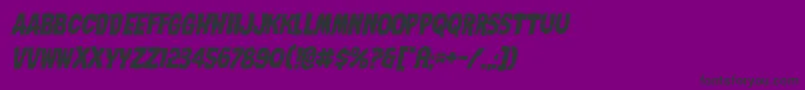 Nightmarealleyital Font – Black Fonts on Purple Background