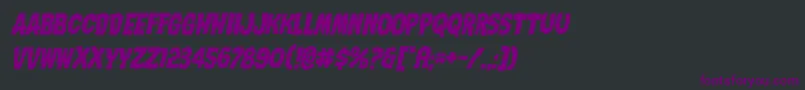 Nightmarealleyital Font – Purple Fonts on Black Background